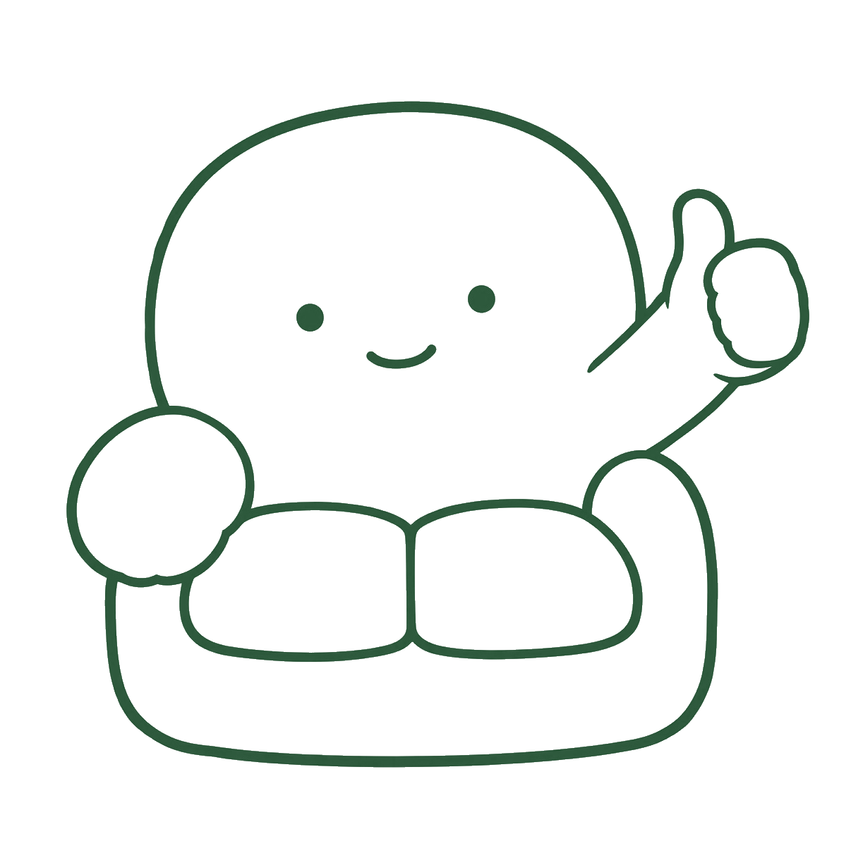 Finito's couch mascot